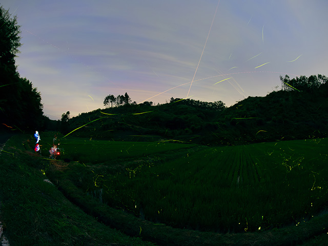 写真家北山輝泰がM.ZUIKO DIGITAL ED 8mm F1.8 Fisheye PROで撮影したライブコンポジット星景写真2