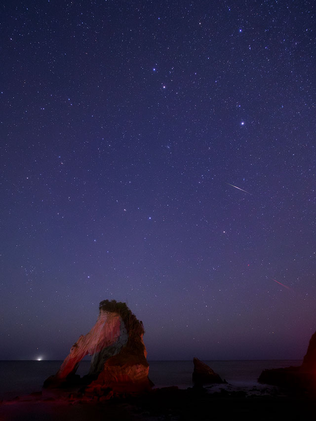 写真家 北山輝泰がM.ZUIKO DIGITAL ED 7-14mm F2.8 PROで撮影した流れ星の写真