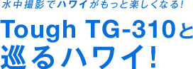 水中撮影でハワイがもっと楽しくなる　Tough TG-310と巡るハワイ！